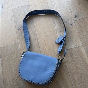 Valentino Garavani Light Blue Studded Crossbody Bag